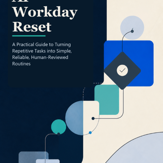 The AI Workday Reset professional AI productivity eBook cover